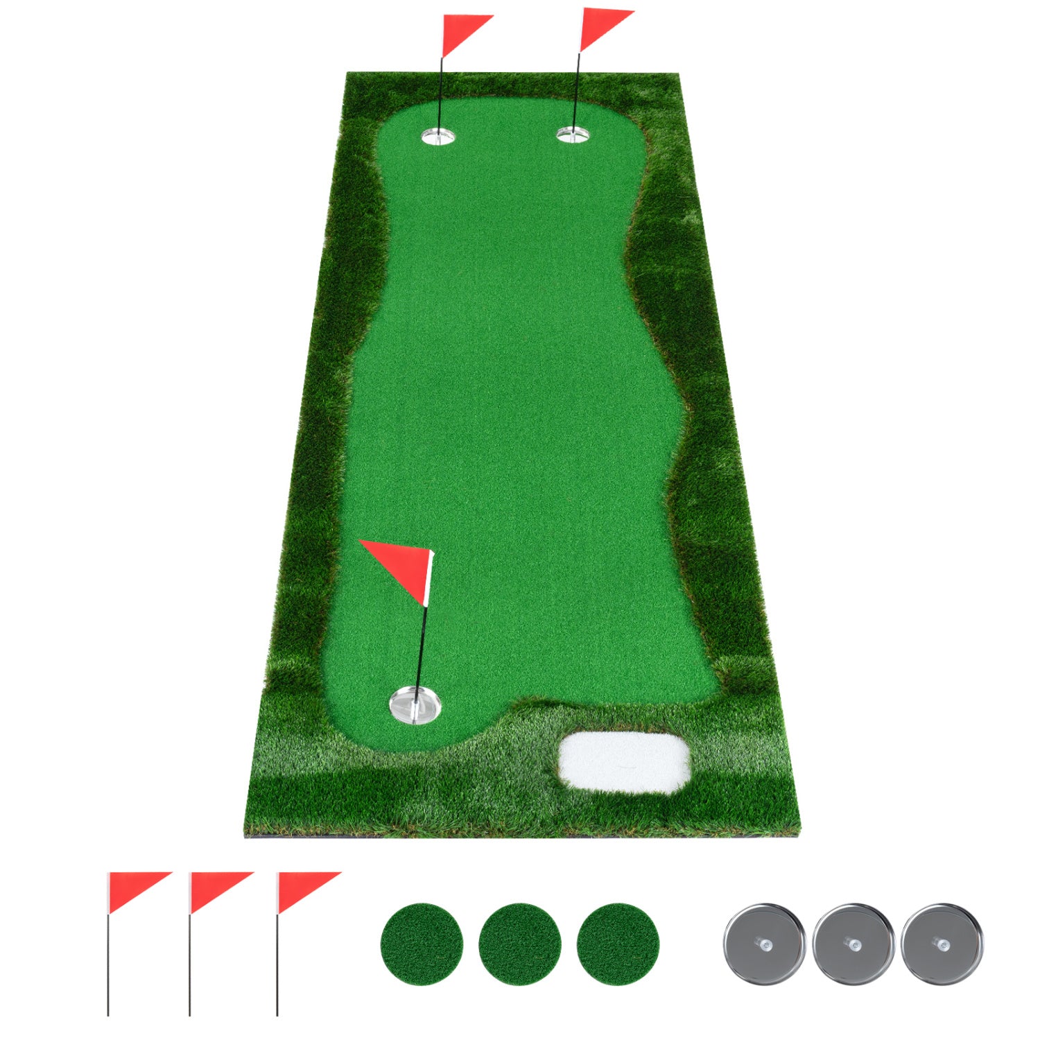 Golf Putting Green, 3 Hole Cups & Flags Golf Green at Gallery Canada