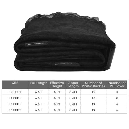 Trampoline Safety Enclosure Net, 16 ft, Black Trampoline Accessories at Gallery Canada
