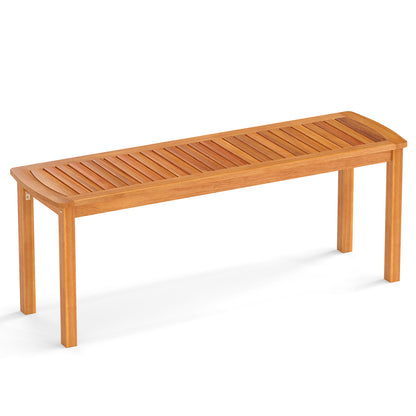 Acacia Wood Outdoor Bench Set, Natural Outdoor Benches at Gallery Canada