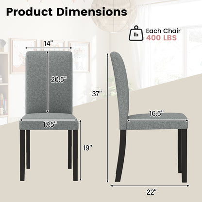 Dining Chair Set, 2 Mid-Century Modern Chairs, Gray Dining Chairs at Gallery Canada