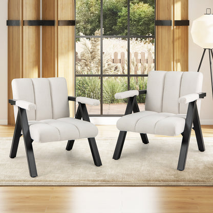 Oversized Accent Chair, Metal Frame, Armrests, Beige Accent Chairs at Gallery Canada
