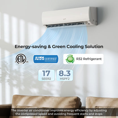 11500 BTU 208/230V Mini Split Air Conditioner, Heater Pump System, White Mini Split Air Conditioners at Gallery Canada