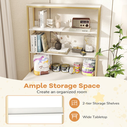 57 Inch Cat Litter Box Enclosure, Storage, Removable Scratcher, White Cat Houses at Gallery Canada
