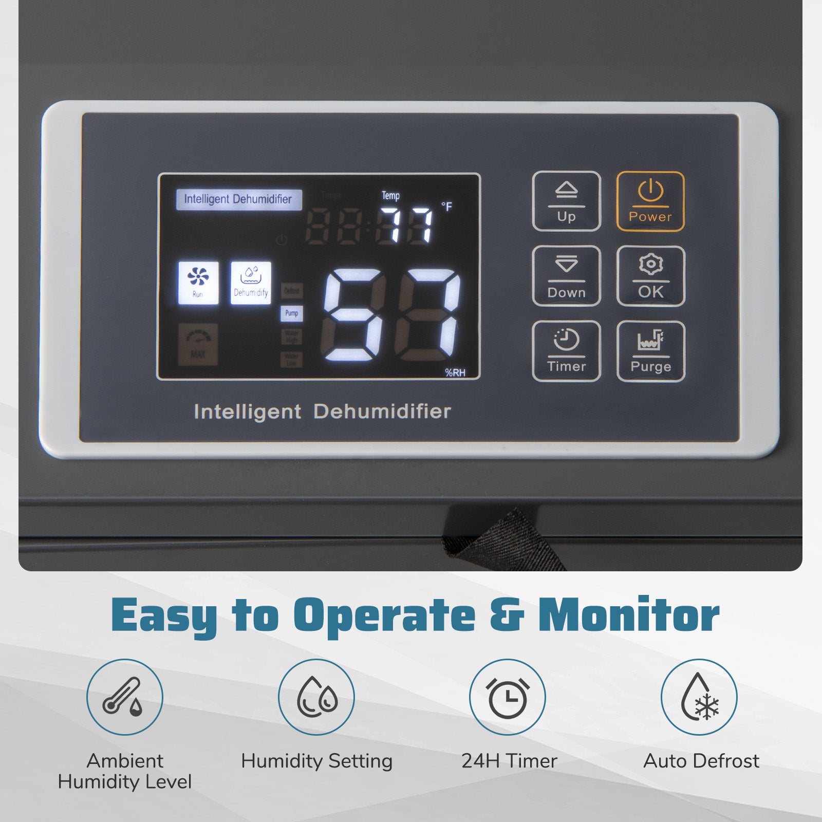154 Pints Commercial Dehumidifier, With Pump And Drain Hoses, White Dehumidifiers at Gallery Canada