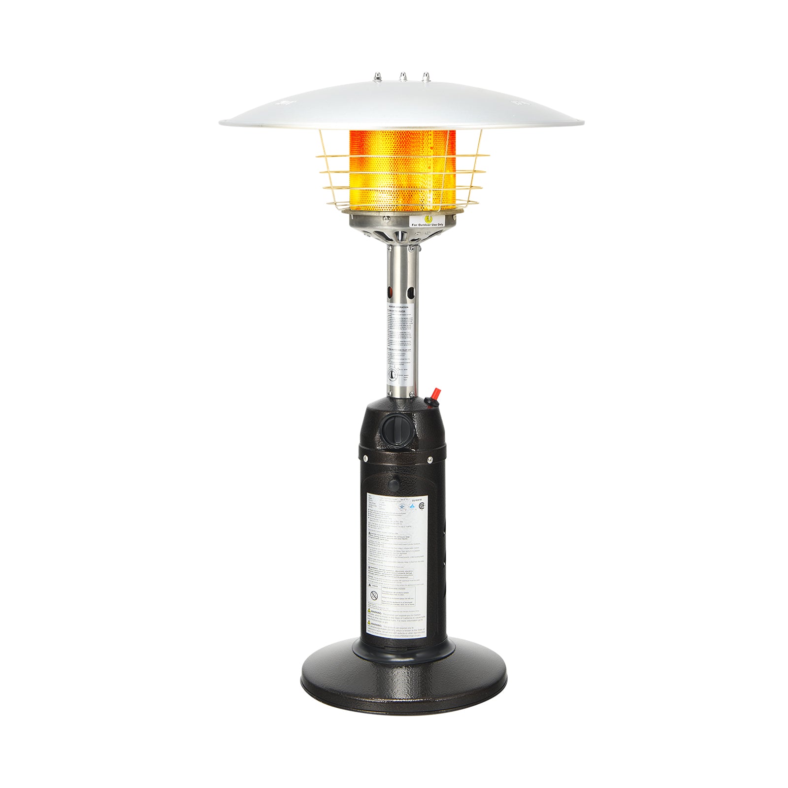 11,000 BTU Portable Tabletop Propane Patio Heater, Black Patio Heaters at Gallery Canada