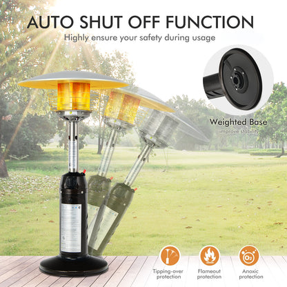 11,000 BTU Portable Tabletop Propane Patio Heater, Black Patio Heaters at Gallery Canada