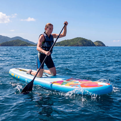 11' Inflatable Stand Up Paddle Board, With Backpack, Blue Surfing at Gallery Canada