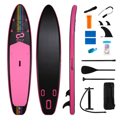11' Inflatable Stand Up Paddle Board, With Backpack, Pink Surfing at Gallery Canada