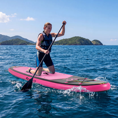 11' Inflatable Stand Up Paddle Board, With Backpack, Pink Surfing at Gallery Canada