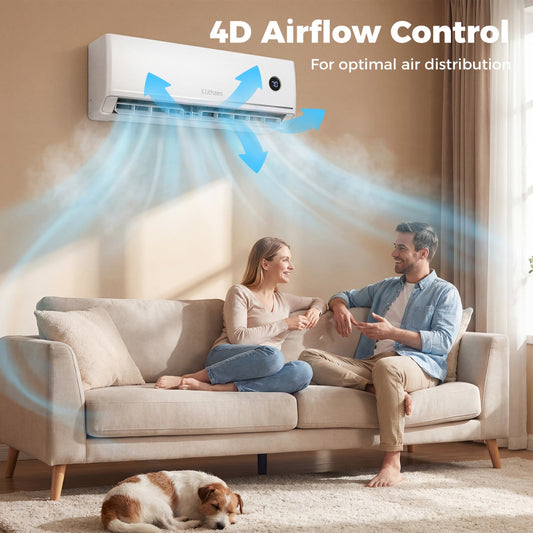 12000 BTU Smart Mini Split AC Heater, Alexa Google Assistant, White 12000 BTU Mini Split White at Gallery Canada