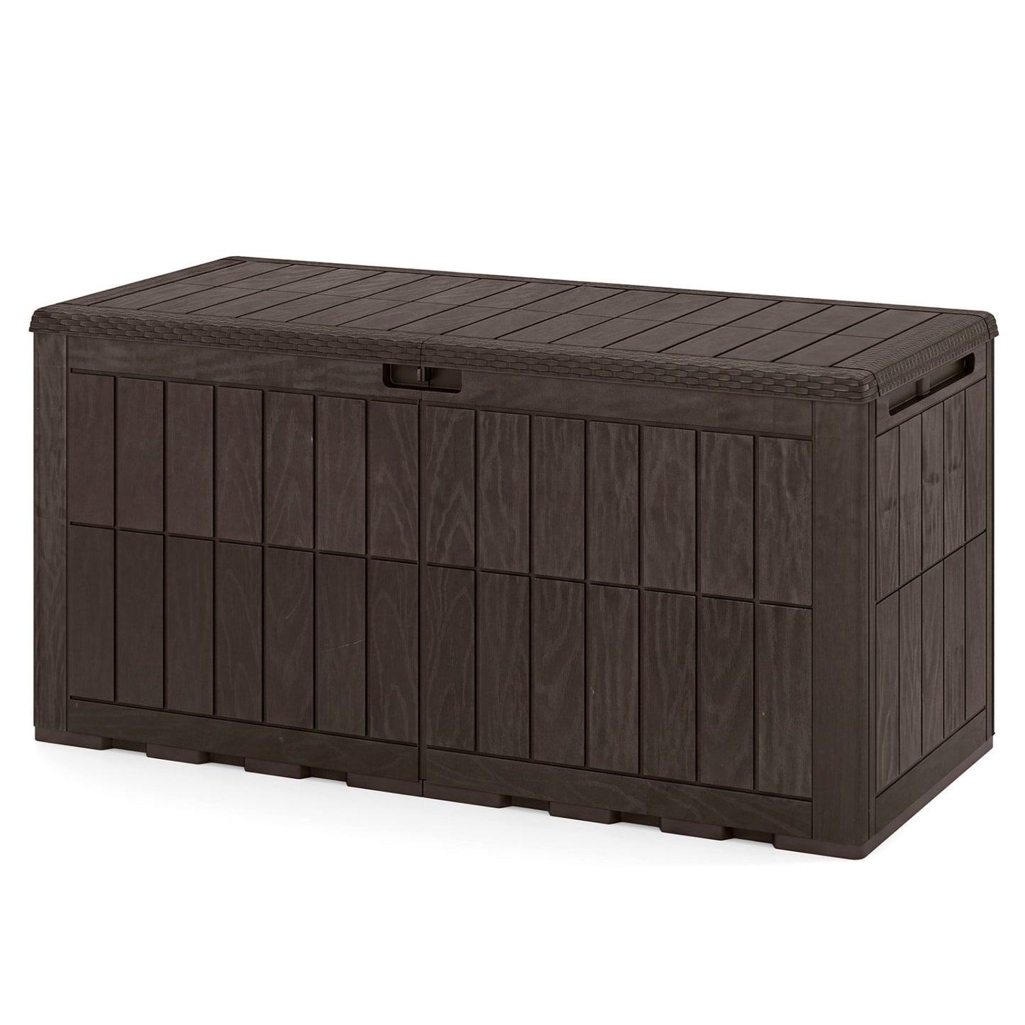 120 Gal Outdoor Deck Box with Lid, Brown Sheds & Outdoor Storage at Gallery Canada