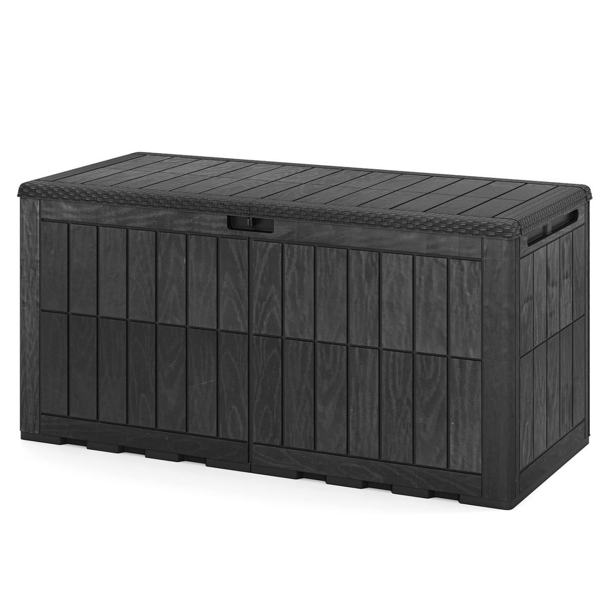 120 Gal Outdoor Deck Box, Garden Tools Storage, Black Sheds & Outdoor Storage Black at Gallery Canada