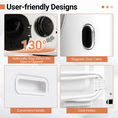 Portable Clothes Dryer, Compact Drying Machine, 800W Electric Laundry Dryer Dryers at Gallery Canada