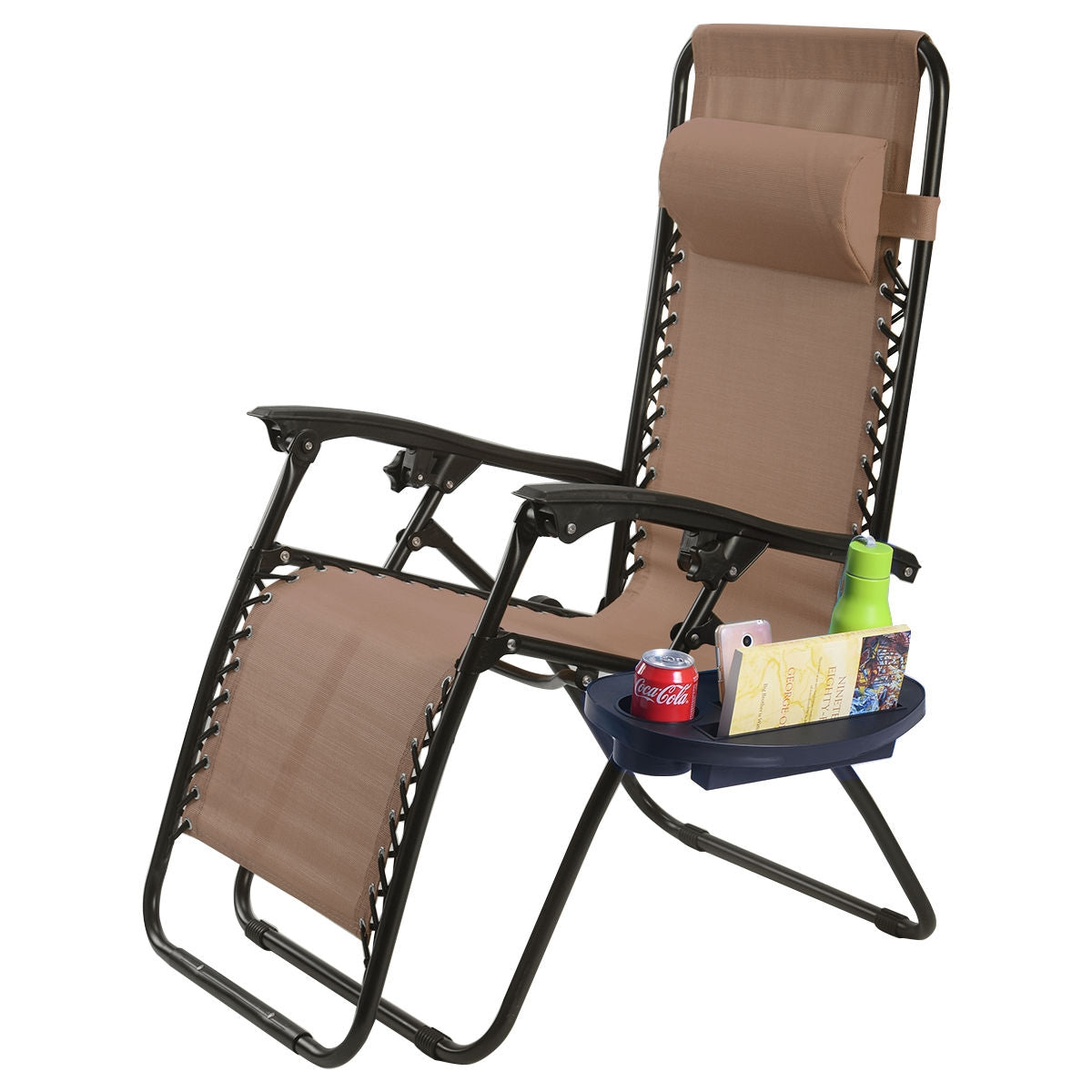 2-Piece Folding Lounge Chair, Zero Gravity, Brown Beach & Lawn Chairs at Gallery Canada