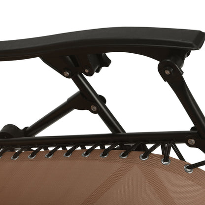 2-Piece Folding Lounge Chair, Zero Gravity, Brown Beach & Lawn Chairs at Gallery Canada