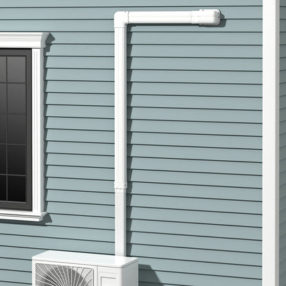 4 Inches W Mini PVC Cover Kit, 16.5ft, White Mini Split AC Parts & Accessories at Gallery Canada
