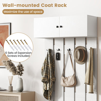 Wall Mounted Coat Rack, White Coat Racks & Hall Trees at Gallery Canada