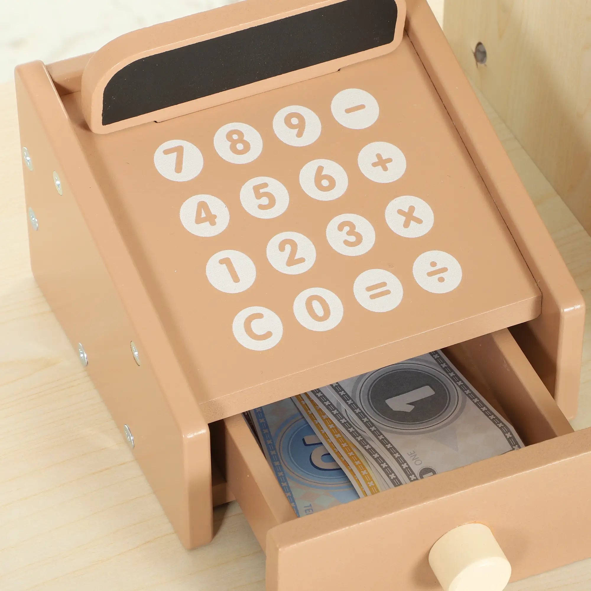 Wooden Grocery Store Playset, 61 Accessories, Play Food, Cash Register Toy Playsets at Gallery Canada