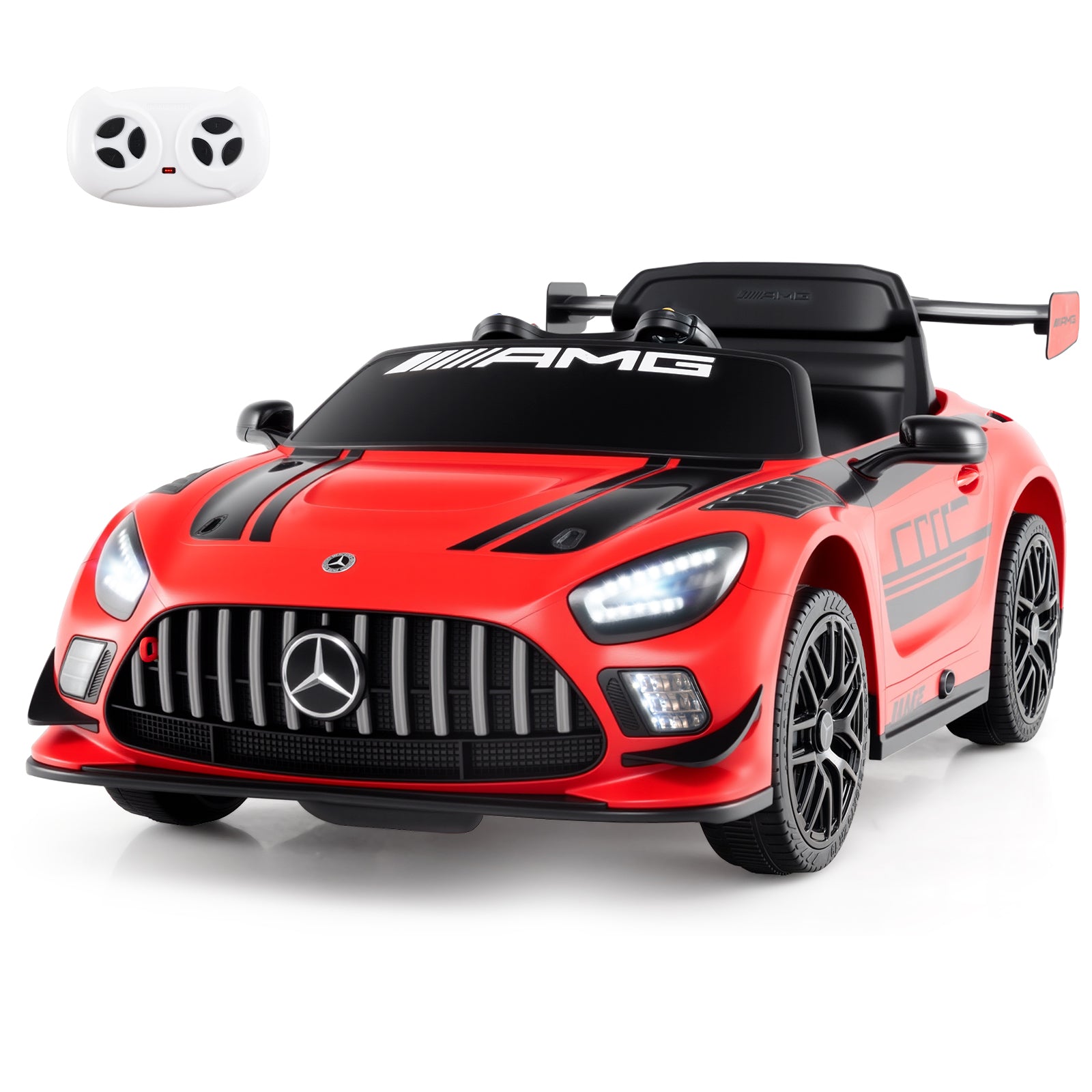 12V Kids Ride On Car, Adjustable Speed, Red Powered Ride On Toys at Gallery Canada