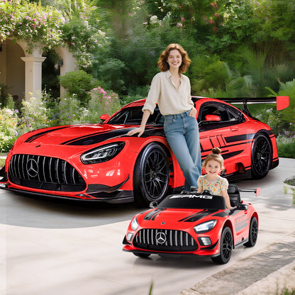 12V Kids Ride On Car, Adjustable Speed, Red Powered Ride On Toys at Gallery Canada