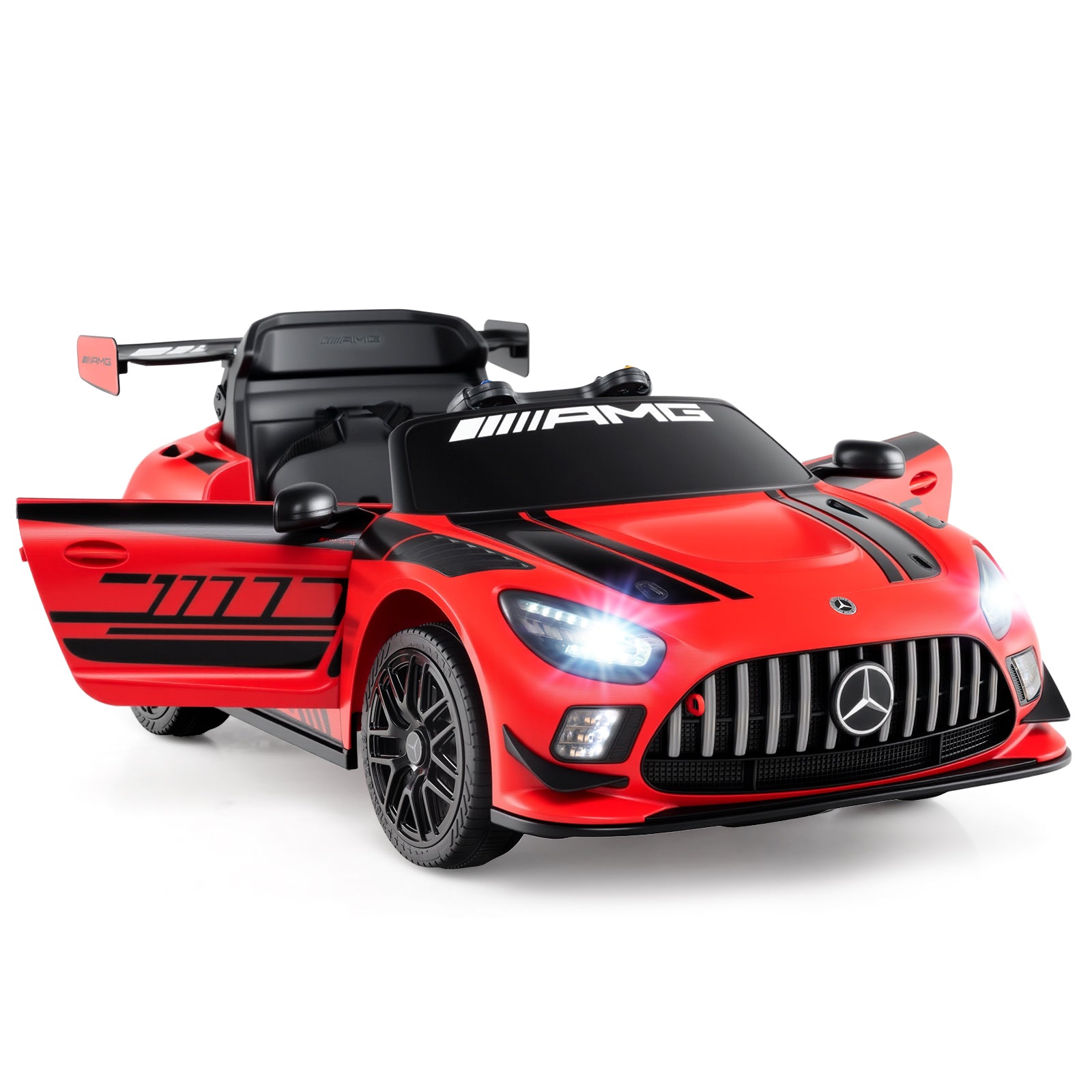 12V Kids Ride On Car, Adjustable Speed, Red Powered Ride On Toys at Gallery Canada