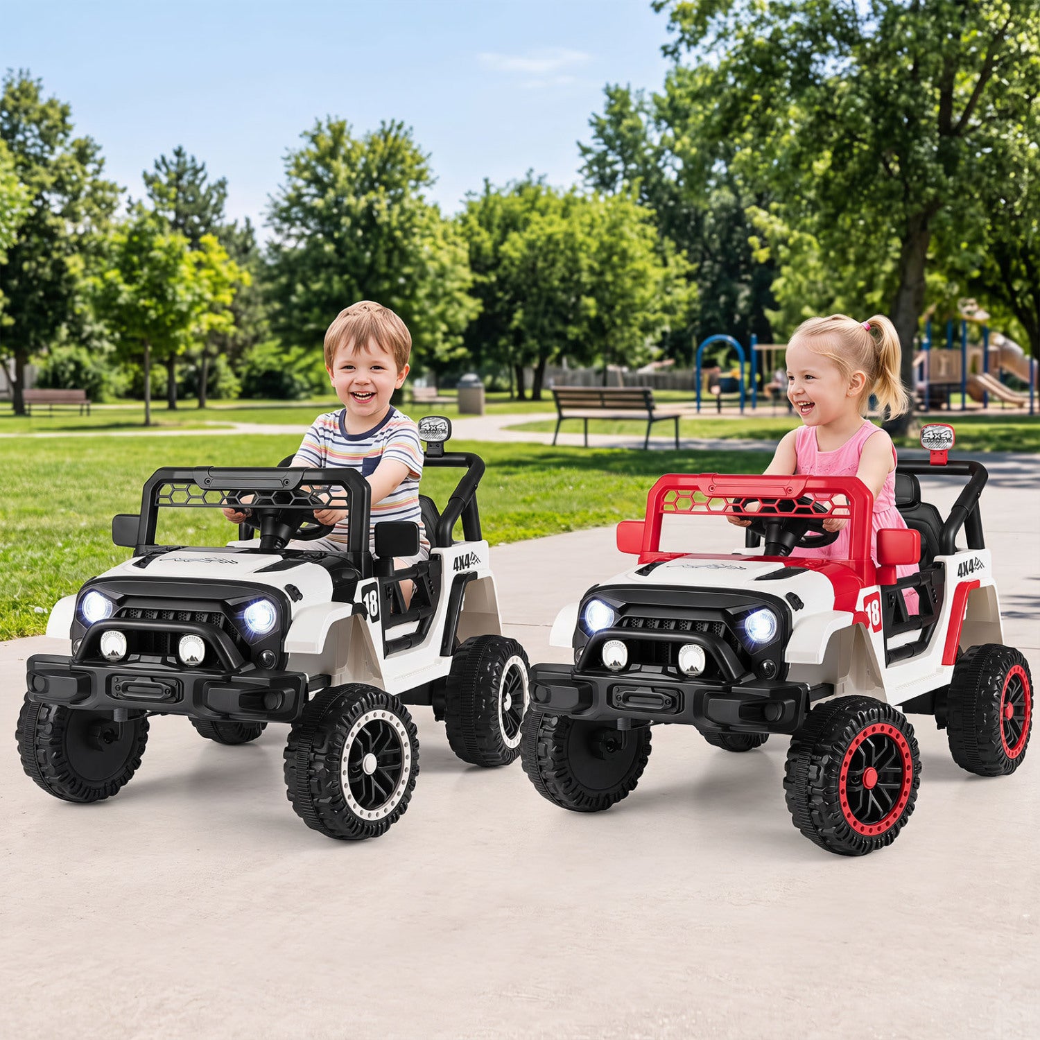 12V Kids Ride On Truck With Remote, Black Powered Ride On Toys at Gallery Canada