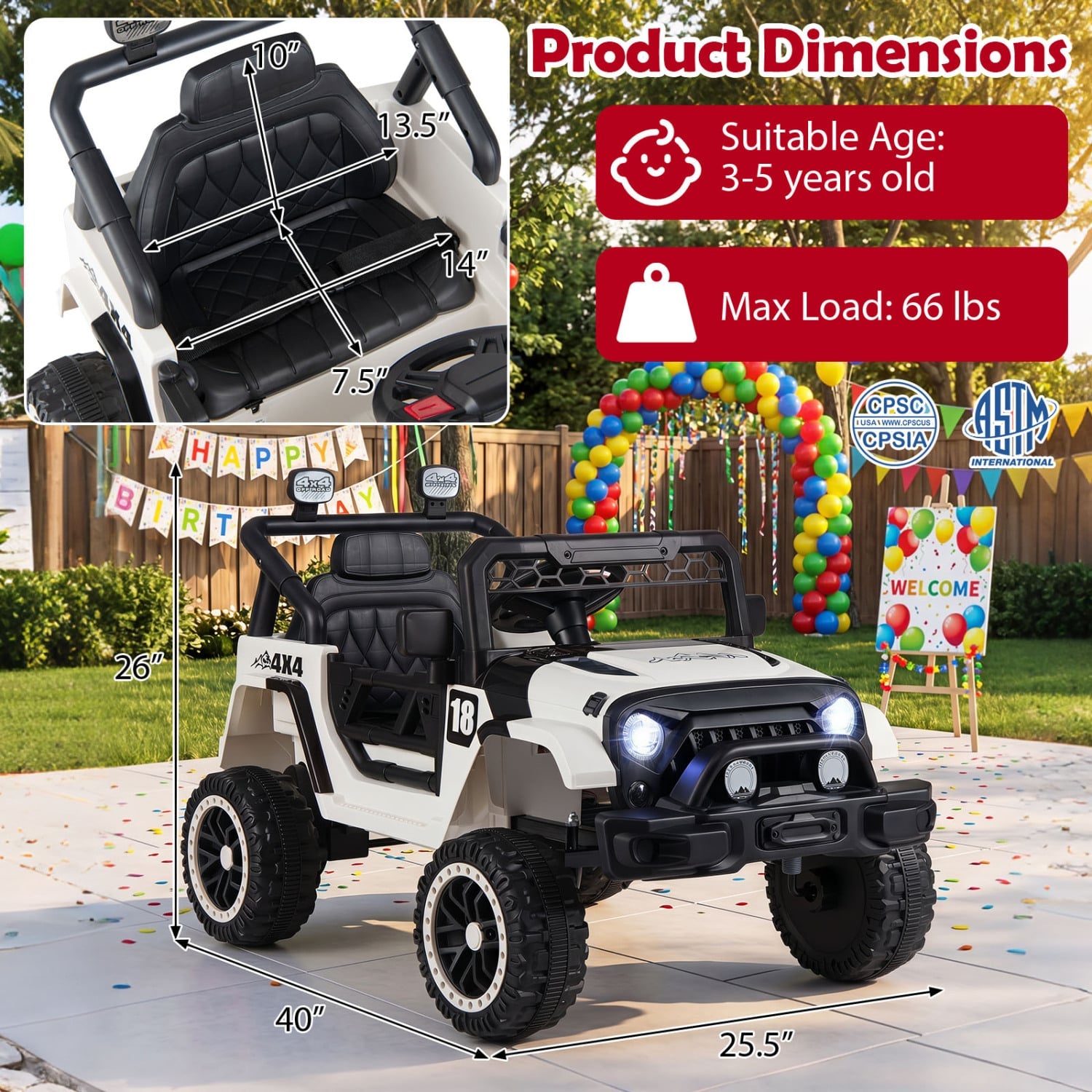 12V Kids Ride On Truck With Remote, Black Powered Ride On Toys at Gallery Canada