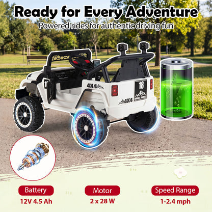 12V Kids Ride On Truck With Remote, Black Powered Ride On Toys at Gallery Canada