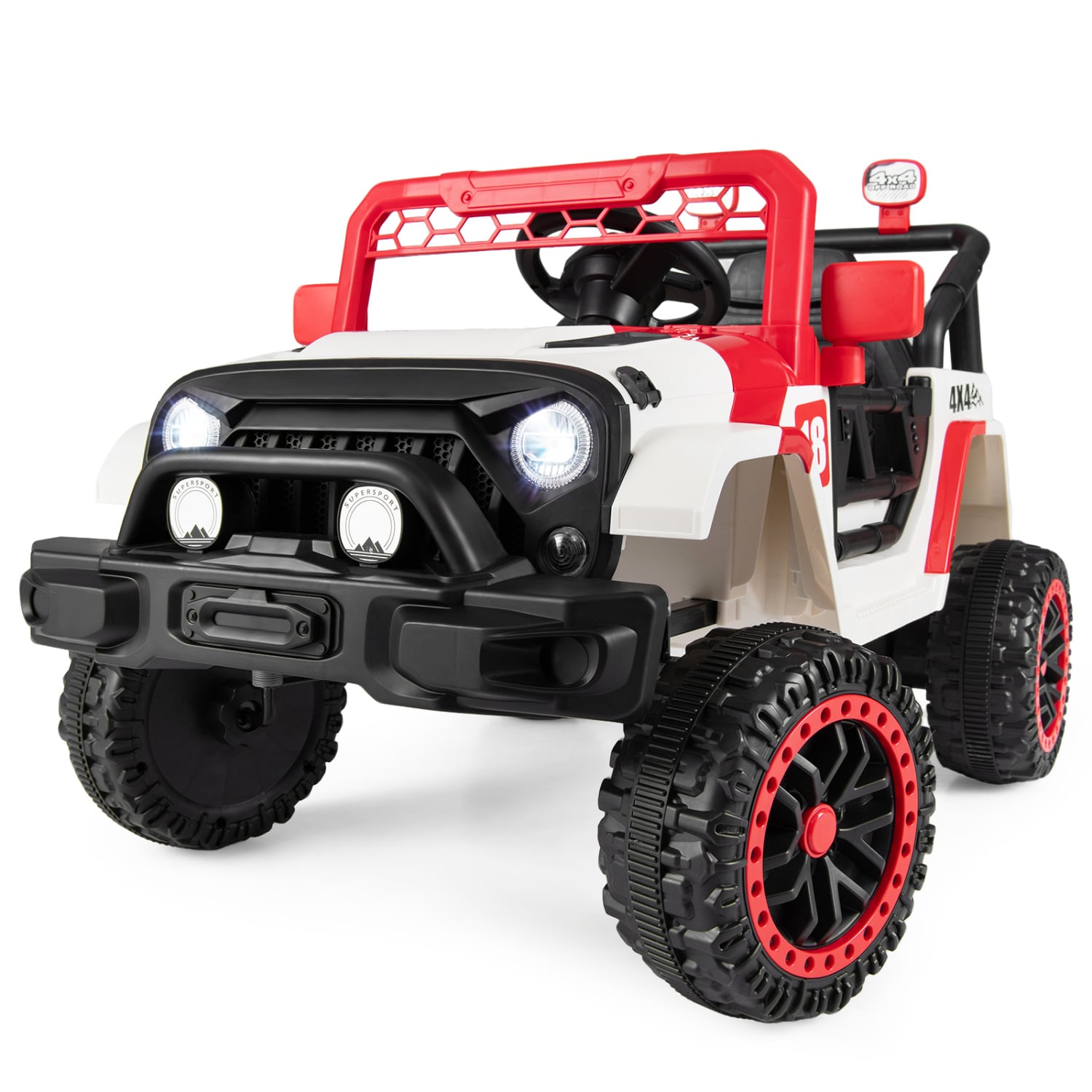 12V Kids Ride On Truck, Remote Control, 3 Speeds, Red Powered Ride On Toys at Gallery Canada