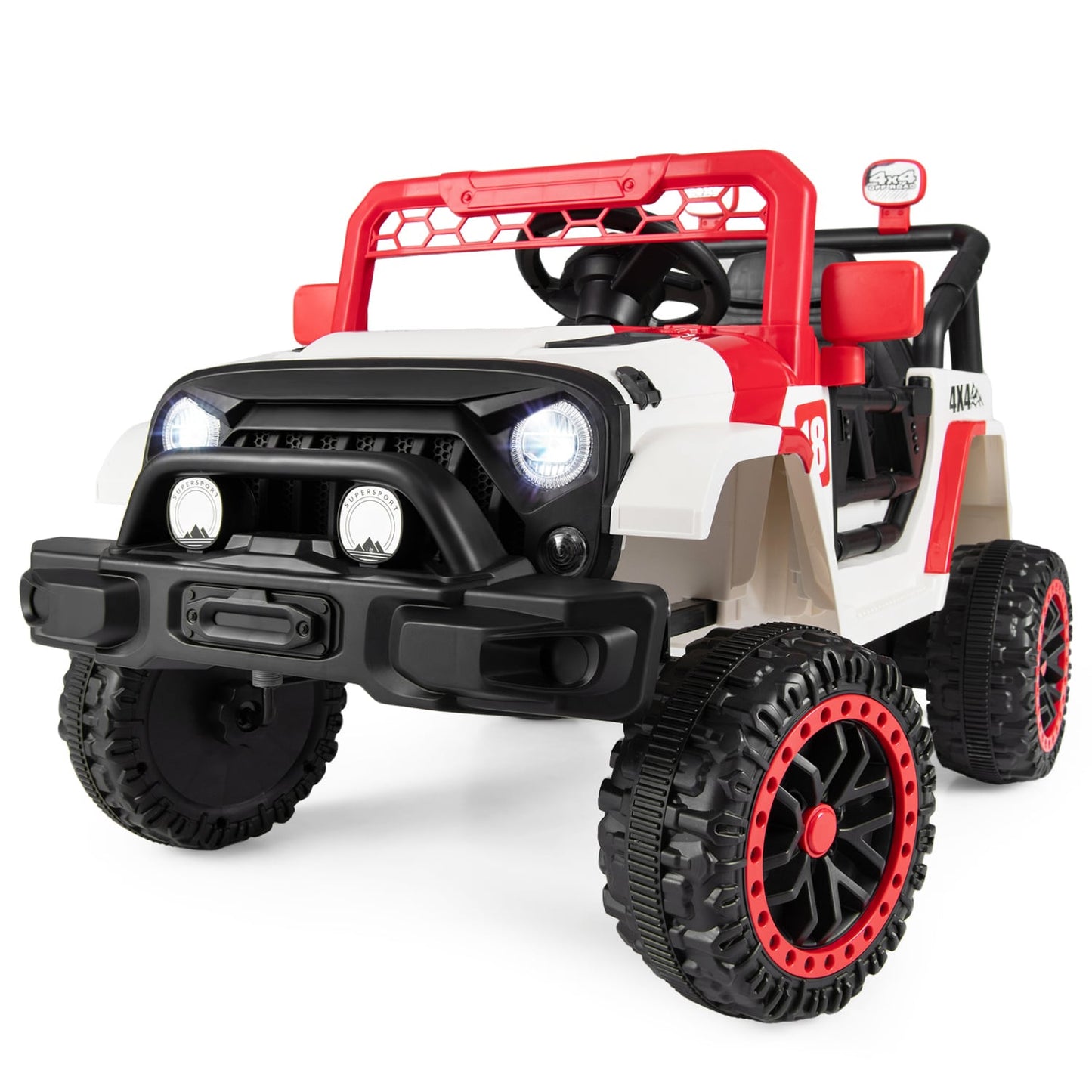 12V Kids Ride On Truck, Remote Control, 3 Speeds, Red Powered Ride On Toys at Gallery Canada