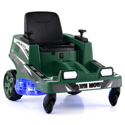 12V Ride on Lawn Mower, Dual Control Sticks, Green Powered Ride On Toys at Gallery Canada