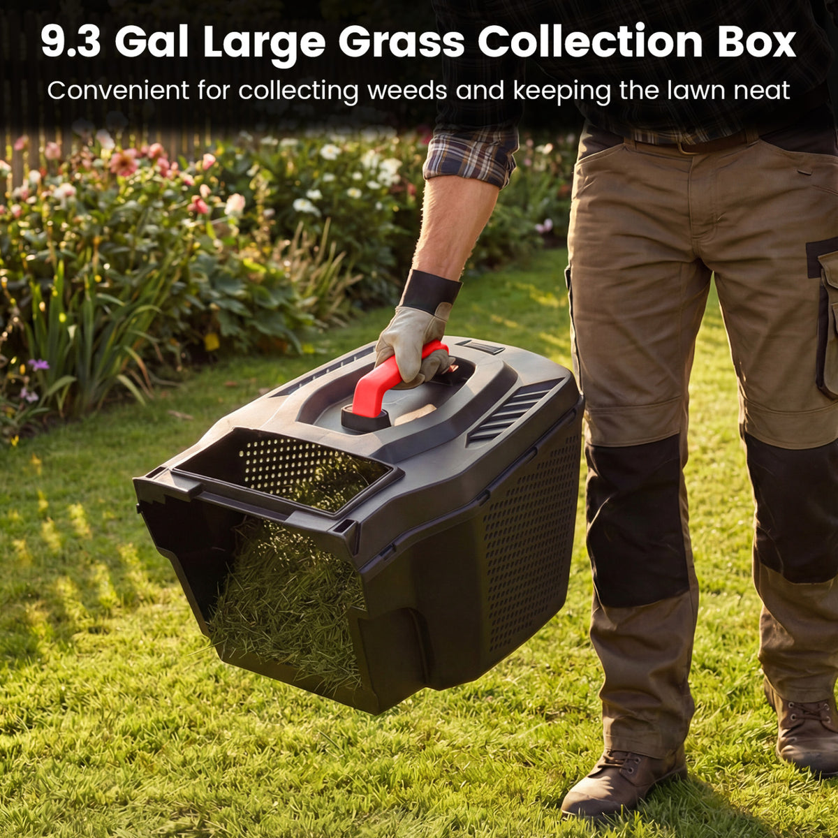 12-Amp 13.5 Inch Adjustable Electric Corded Lawn Mower, Red Lawn Care Tools at Gallery Canada