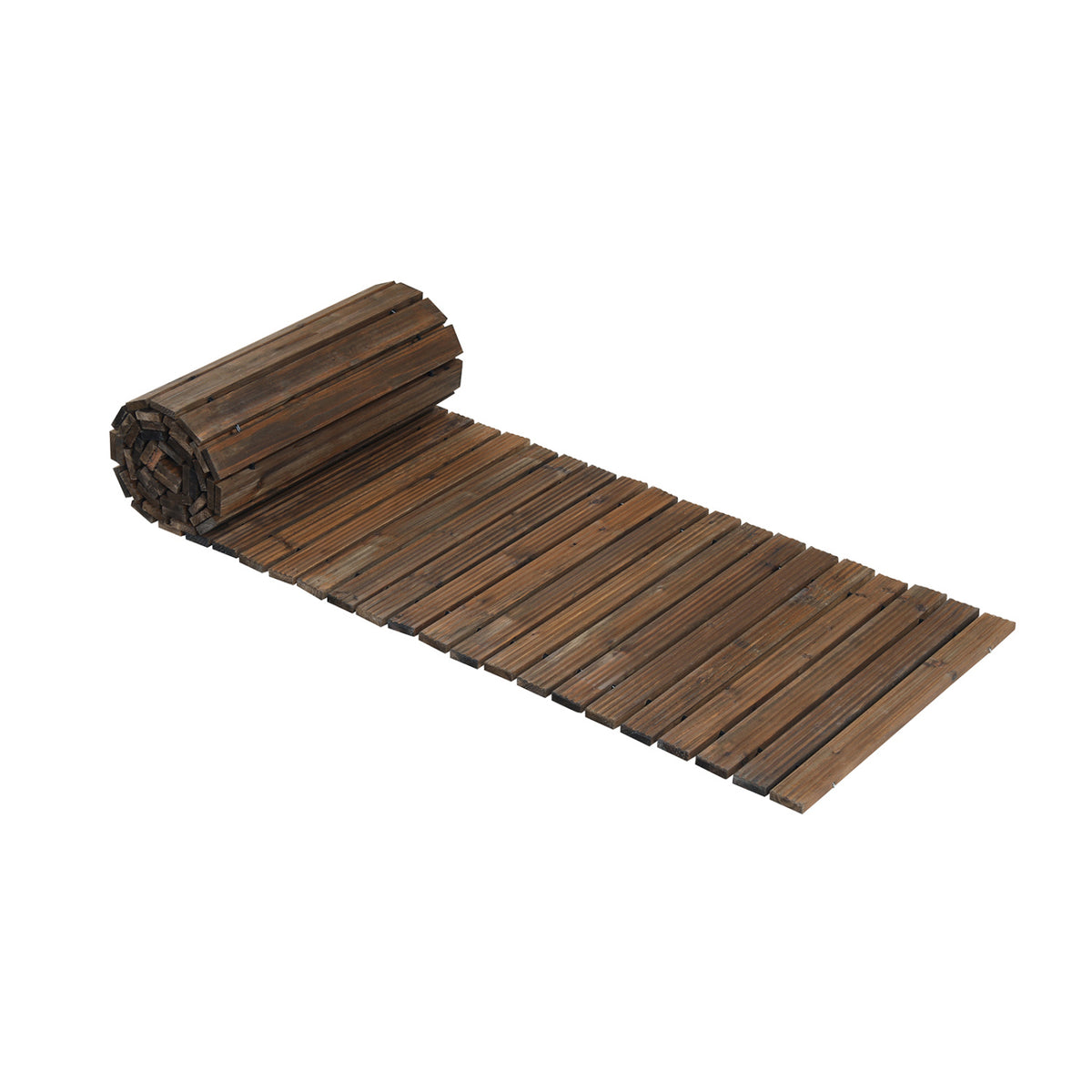 12 Ft Wooden Garden Pathway, 22 in Wide, Brown Decorative Fencing & Flooring Brown at Gallery Canada