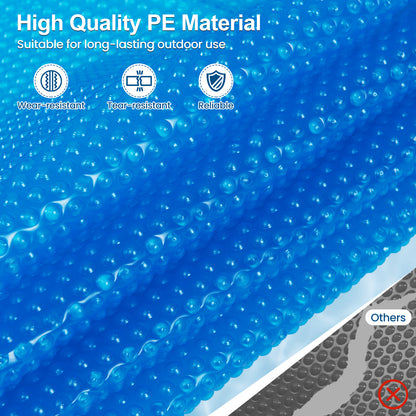 12 Feet Round Solar Pool Cover, 12 Mil, Blue Swimming Pools at Gallery Canada