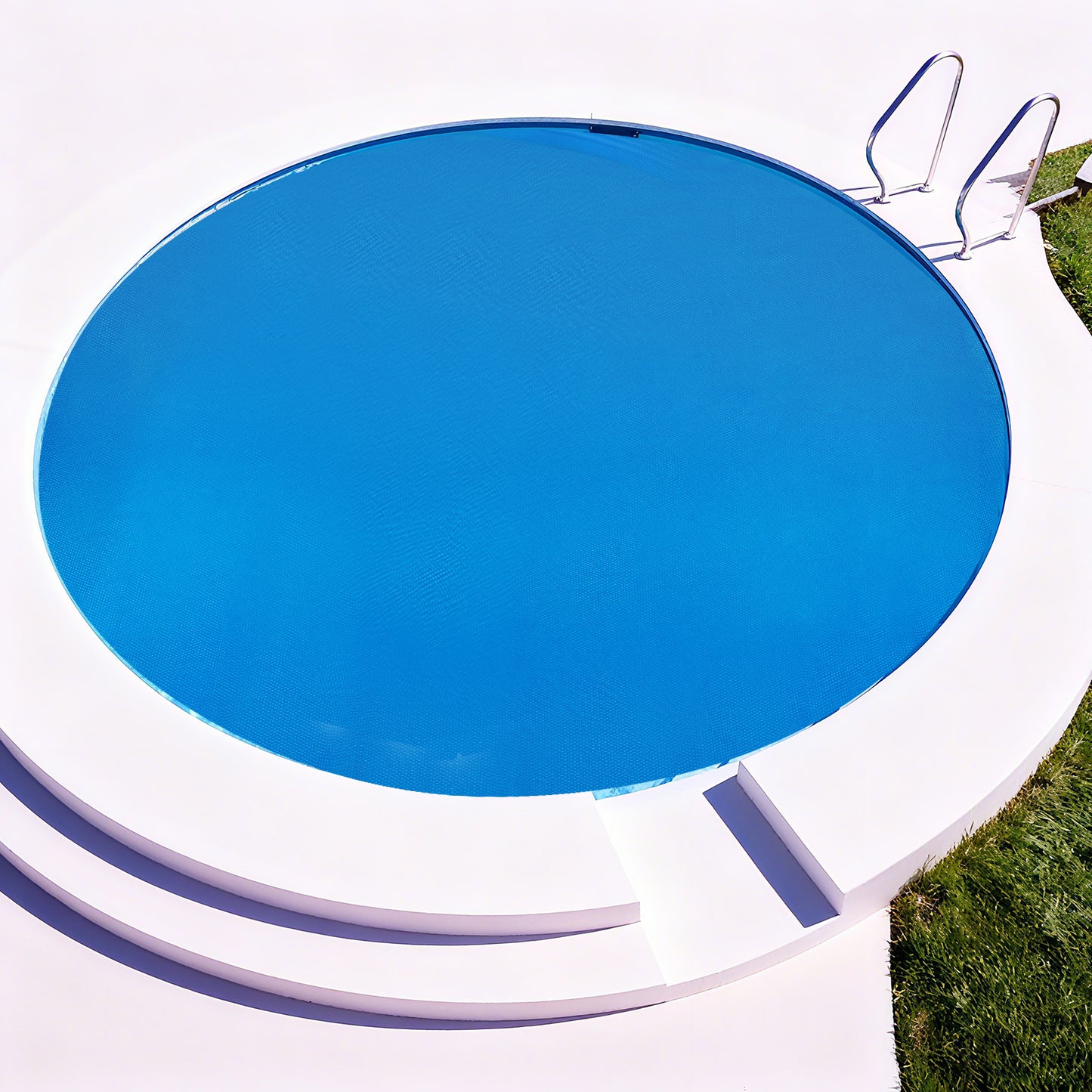 12 Feet Round Solar Pool Cover, 12 Mil, Blue Swimming Pools at Gallery Canada