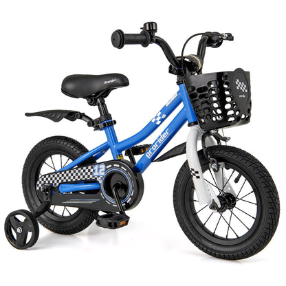 12 Inch Kids Bike With Training Wheels, 3-4 Years Old, Navy Kids Bike at Gallery Canada