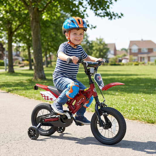 12 Inch Kids Bike Motorcycle-Inspired for Boy Girl Ages 3-4 Years, Red Kids Bike Red at Gallery Canada