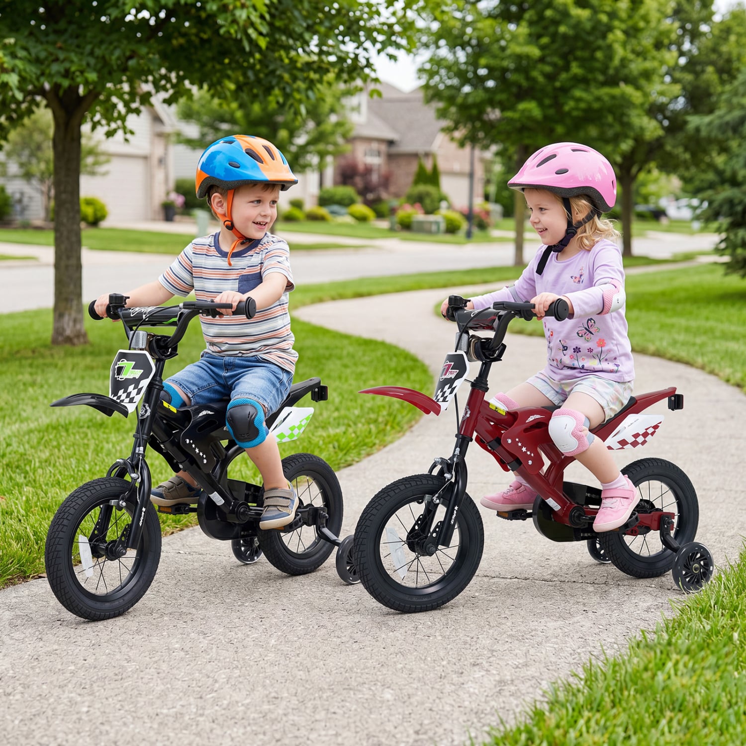 12 Inch Kids Bike Motorcycle-Inspired for Boy Girl Ages 3-4 Years, Red Kids Bike at Gallery Canada