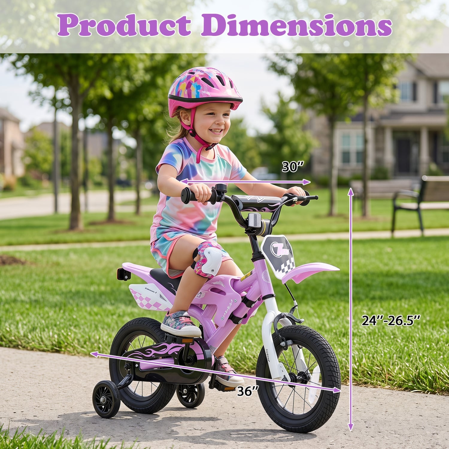 12 Inch Kids Bike, Ages 3-4 Years, Purple Kids Bike at Gallery Canada