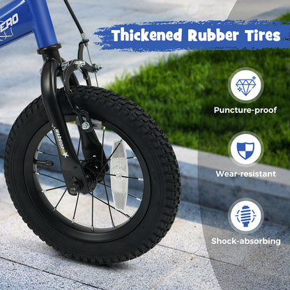 12-Inch Kids Bike, Removable Training Wheels, Navy Kids Bike at Gallery Canada