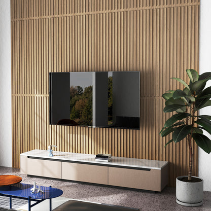 PVC Slat Wall Panels, 12-Pack, Interior Wall Decor, Walnut Decorative Accessories at Gallery Canada
