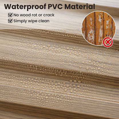 PVC Slat Wall Panels, 12-Pack, Interior Wall Decor, Walnut Decorative Accessories at Gallery Canada