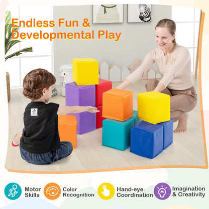 12 Pieces Soft Foam Building Blocks, Multicolor Climbers & Slides at Gallery Canada