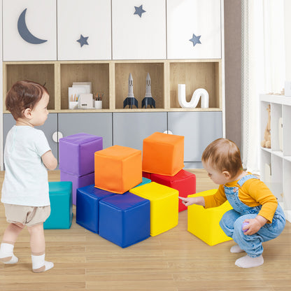 12 Pieces Soft Foam Building Blocks, Multicolor Climbers & Slides at Gallery Canada