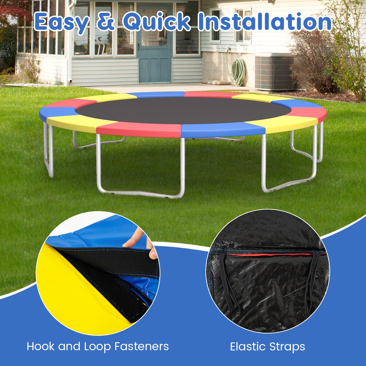 8-16 FT Trampoline Pad Replacement, 15FT, Multicolor Outdoor Play at Gallery Canada