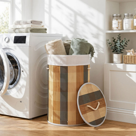 13.2 Gal Laundry Hamper with Removable and Machine-Washable Liner, Multicolor Laundry Baskets Multicolor at Gallery Canada