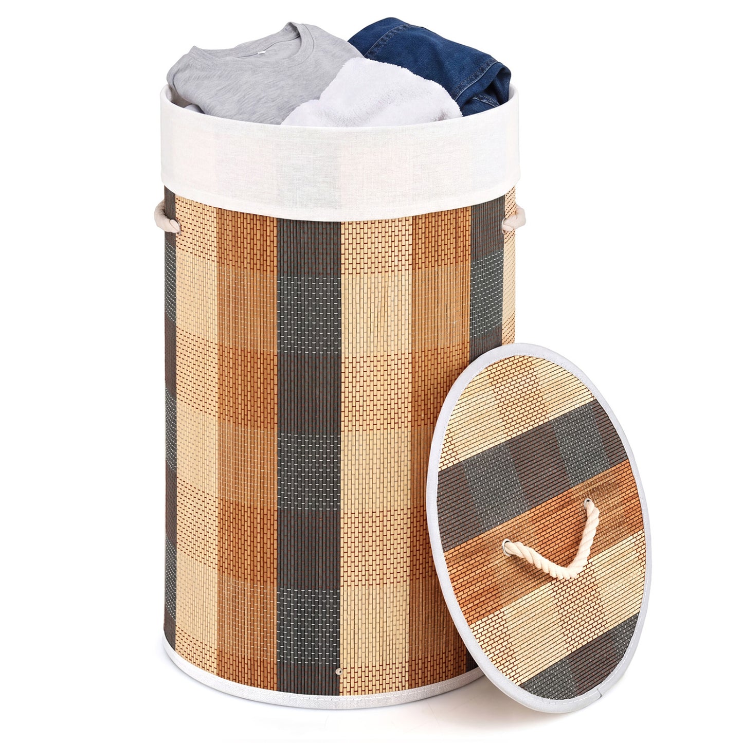 13.2 Gal Laundry Hamper with Removable and Machine-Washable Liner, Multicolor Laundry Baskets at Gallery Canada