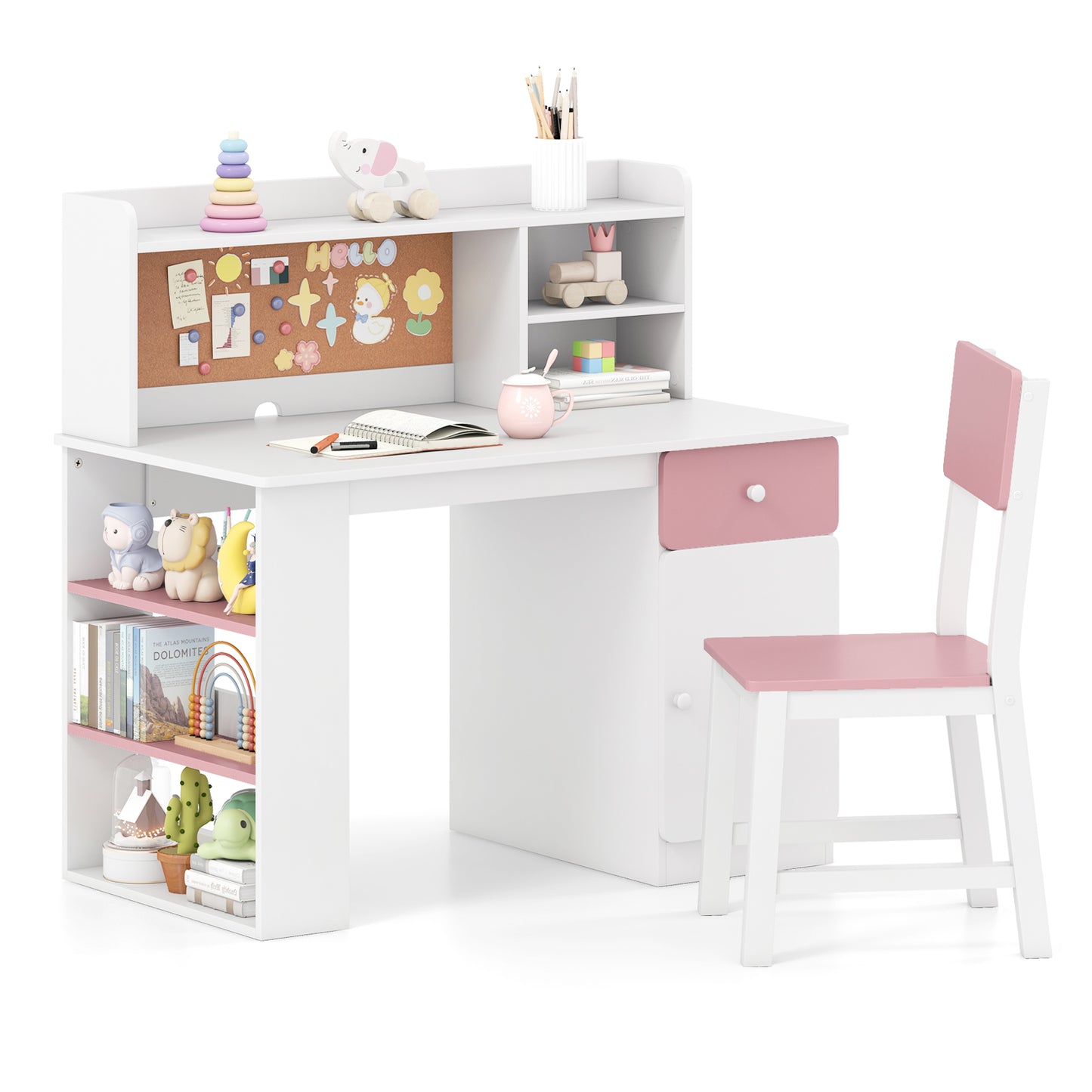 Kids Desk And Chair Set With Hutch, Pink Kids Table & Chair Sets at Gallery Canada
