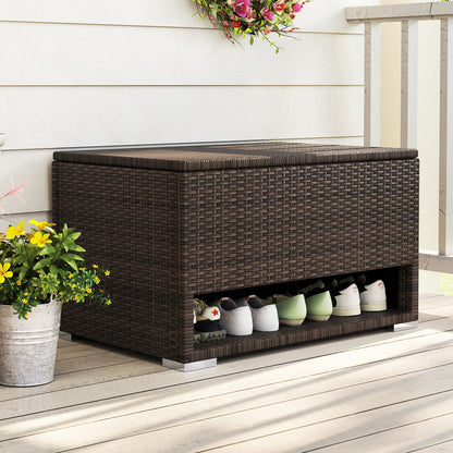 Rattan Storage Bin, Waterproof Liner, Patio Cushions, Brown Sheds & Outdoor Storage at Gallery Canada