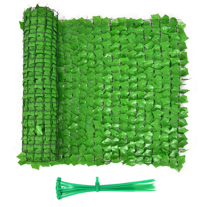 118 x 39 Inch Artificial Ivy Privacy Fence, Light Green Decorative Fencing & Flooring at Gallery Canada